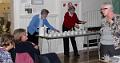 7 Janet and Margaret prepare the refreshments while our speaker, Moira, answers our questions